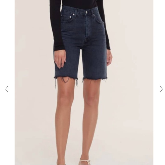 NWT Agolde 90’s pinch waist straight leg Bermuda shorts